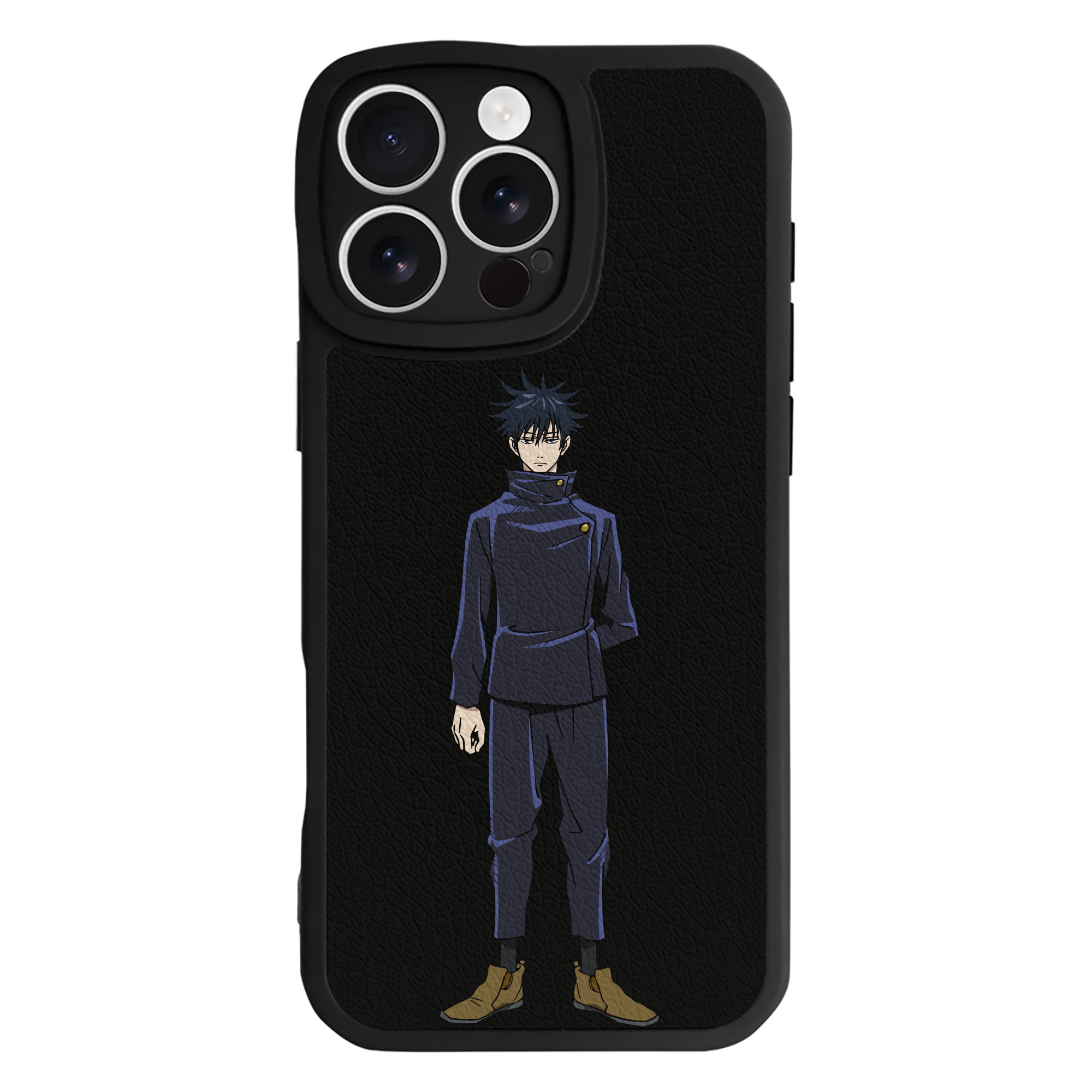 （画像用） 呪術廻戦 Jujutsu Kaisen 【iPhone 16シリーズ対応】シリコンスマホケース（レザー調） 材質：シリコン